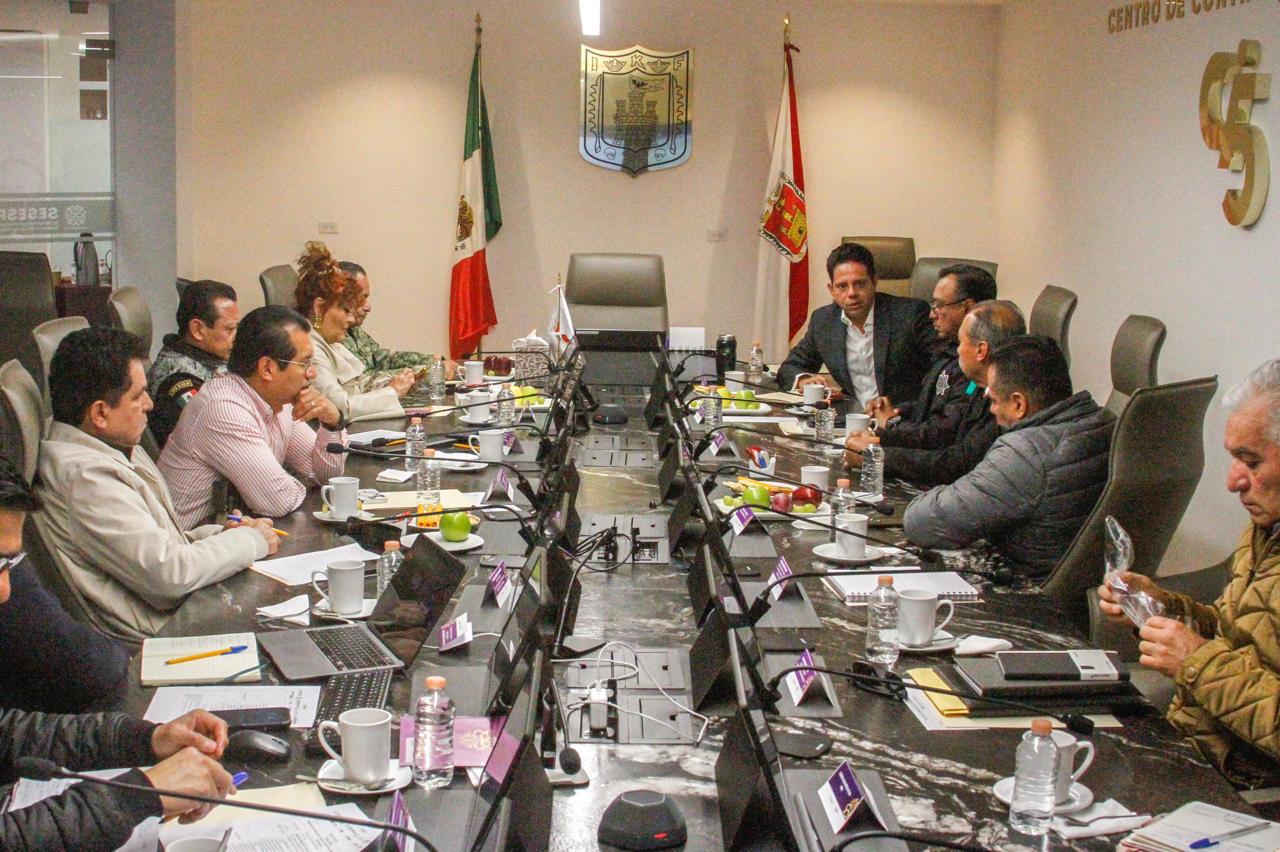 Acuerdan autoridades fortalecer seguridad durante comicios extraordinarios en Tetla y Tecopilco